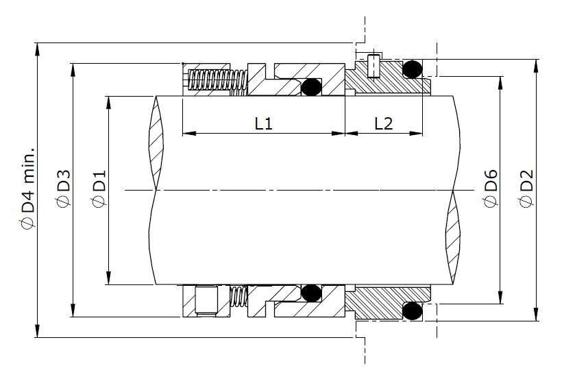 Desenho técnico – Selo Mecânico Tipo 107