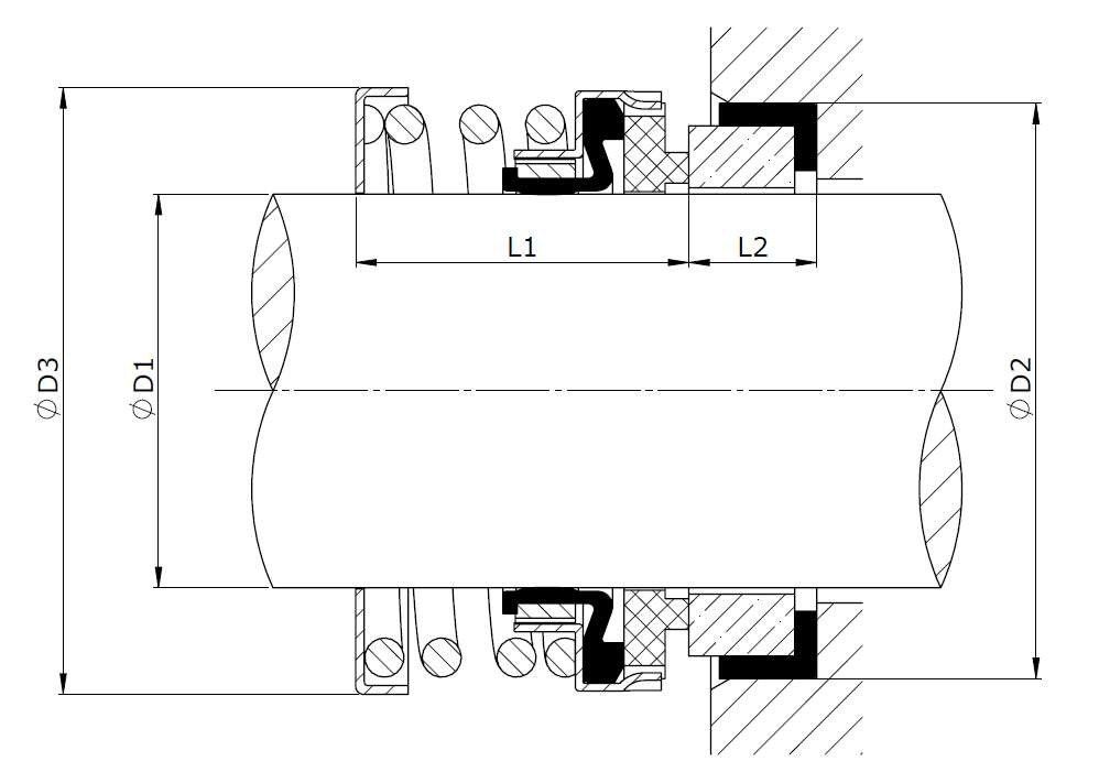 Desenho técnico – Selo Mecânico Tipo 42