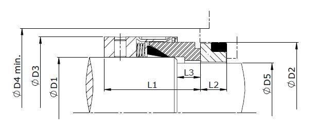Desenho técnico – Selo Mecânico Tipo 53-54 / 53B-54B
